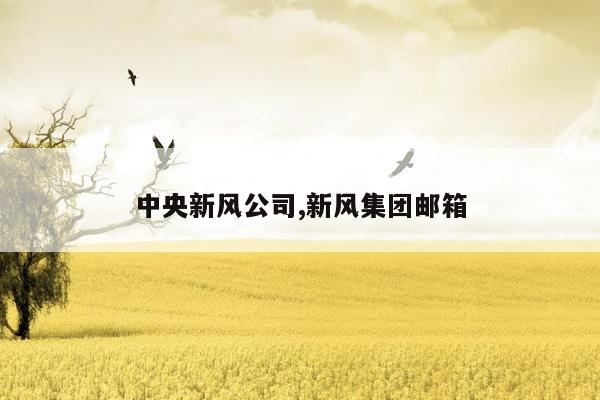 cmaedu.com中央新风公司,新风集团邮箱