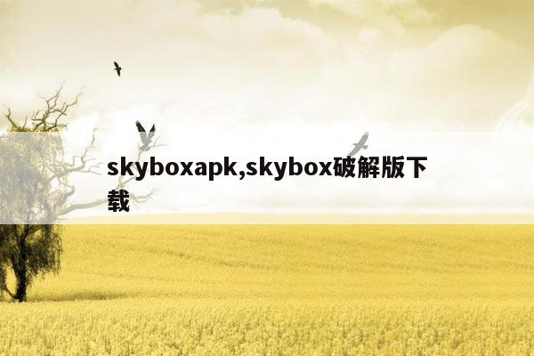 cmaedu.comskyboxapk,skybox破解版下载