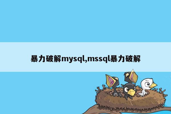 cmaedu.com暴力破解mysql,mssql暴力破解