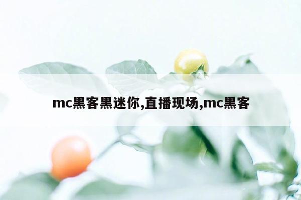 cmaedu.commc黑客黑迷你,直播现场,mc黑客