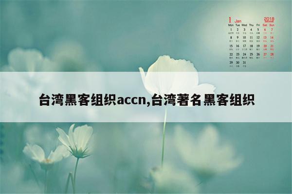 cmaedu.com台湾黑客组织accn,台湾著名黑客组织