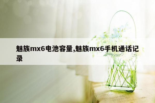 cmaedu.com魅族mx6电池容量,魅族mx6手机通话记录