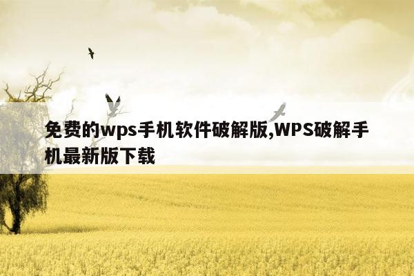 cmaedu.com免费的wps手机软件破解版,WPS破解手机最新版下载