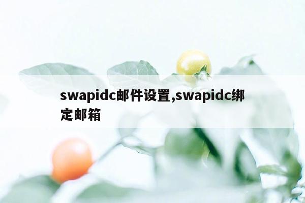 cmaedu.comswapidc邮件设置,swapidc绑定邮箱