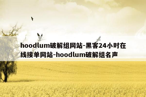 cmaedu.comhoodlum破解组网站-黑客24小时在线接单网站-hoodlum破解组名声
