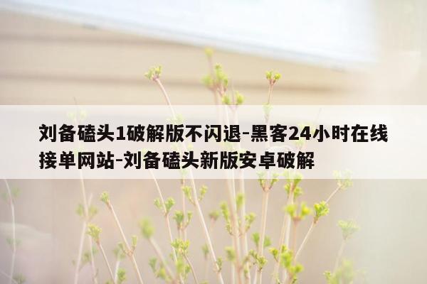 cmaedu.com刘备磕头1破解版不闪退-黑客24小时在线接单网站-刘备磕头新版安卓破解