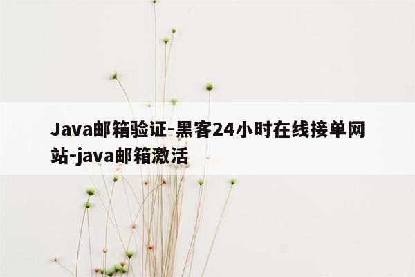 cmaedu.comJava邮箱验证-黑客24小时在线接单网站-java邮箱激活