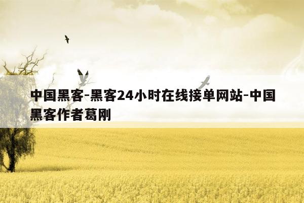 cmaedu.com中国黑客-黑客24小时在线接单网站-中国黑客作者葛刚